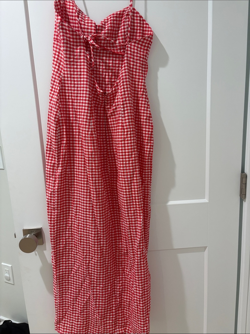 Zara Red and White Gingham Dress - Picture 5 of 5